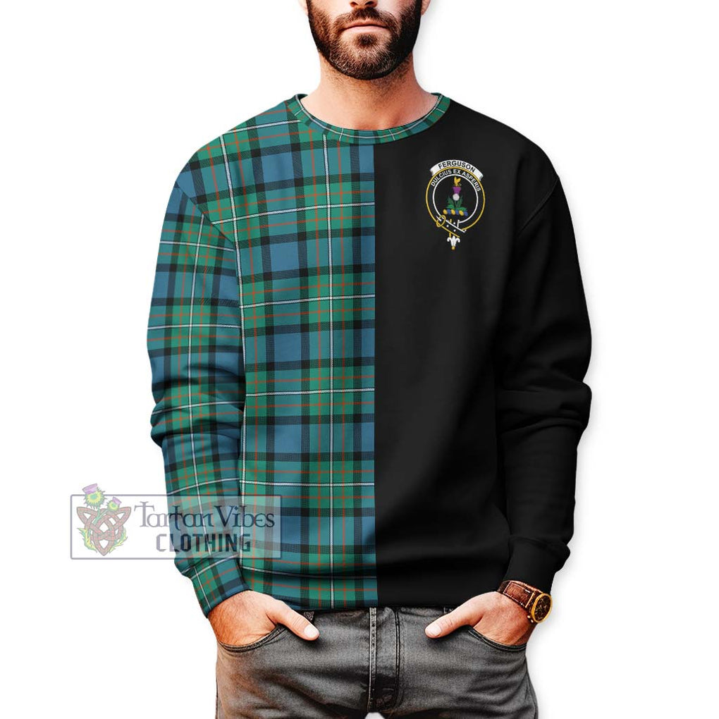 Ferguson (Fergusson) Tartan Sweatshirt with Family Crest and Half Of Me Style Unisex - Tartanvibesclothing Shop