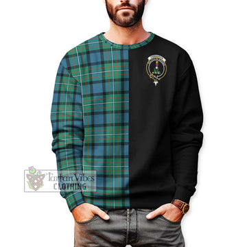 Ferguson (Fergusson) Tartan Sweatshirt with Family Crest and Half Of Me Style