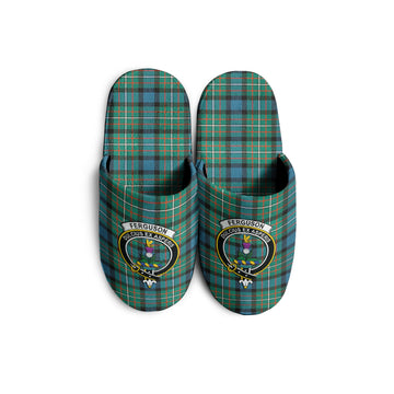 Ferguson (Fergusson) Tartan Home Slippers with Family Crest