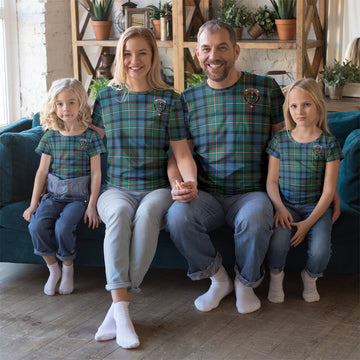 Ferguson (Fergusson) Tartan T-Shirt with Family Crest