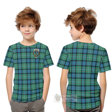 Ferguson (Fergusson) Tartan Kid T-Shirt with Family Crest