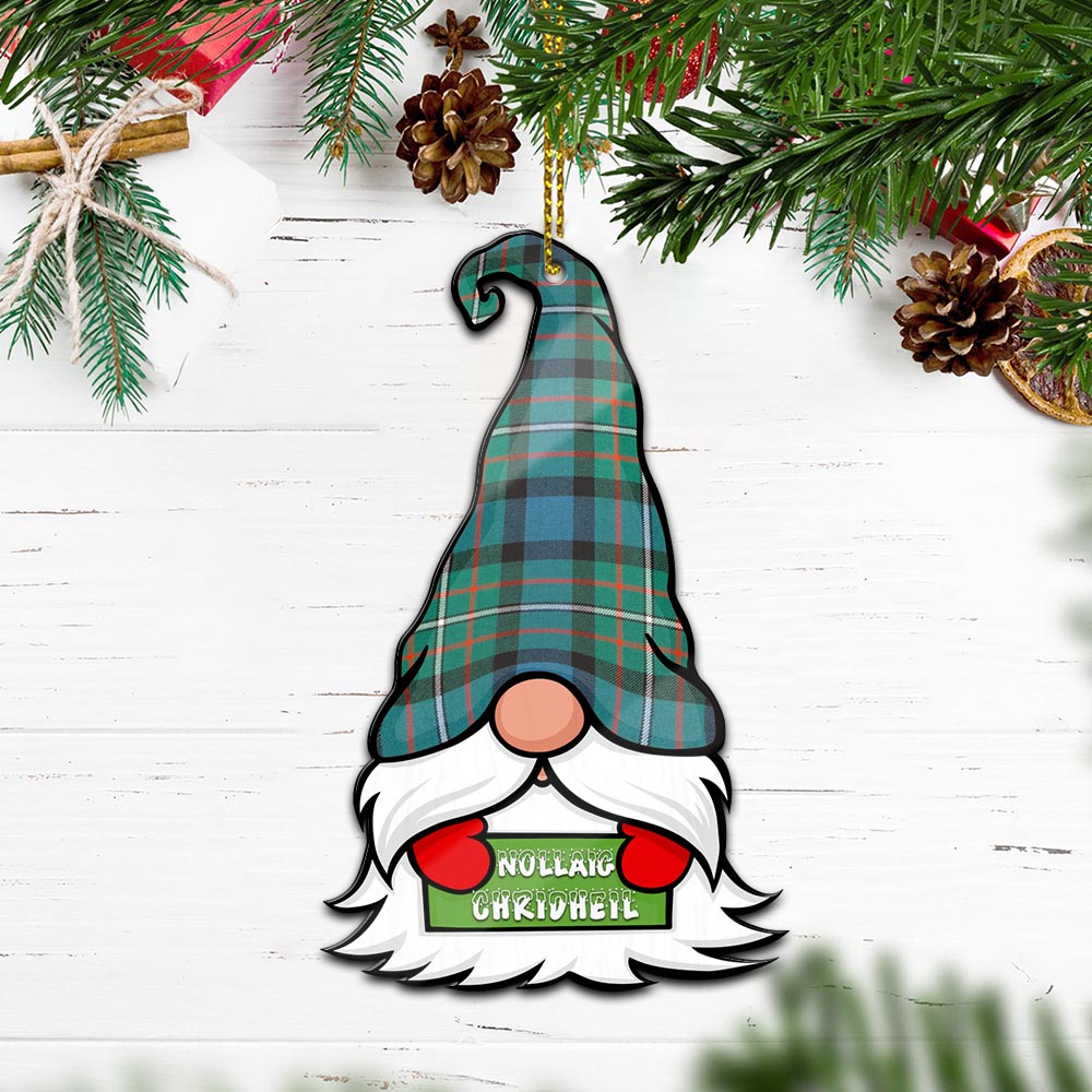 Ferguson (Fergusson) Gnome Christmas Ornament with His Tartan Christmas Hat - Tartan Vibes Clothing