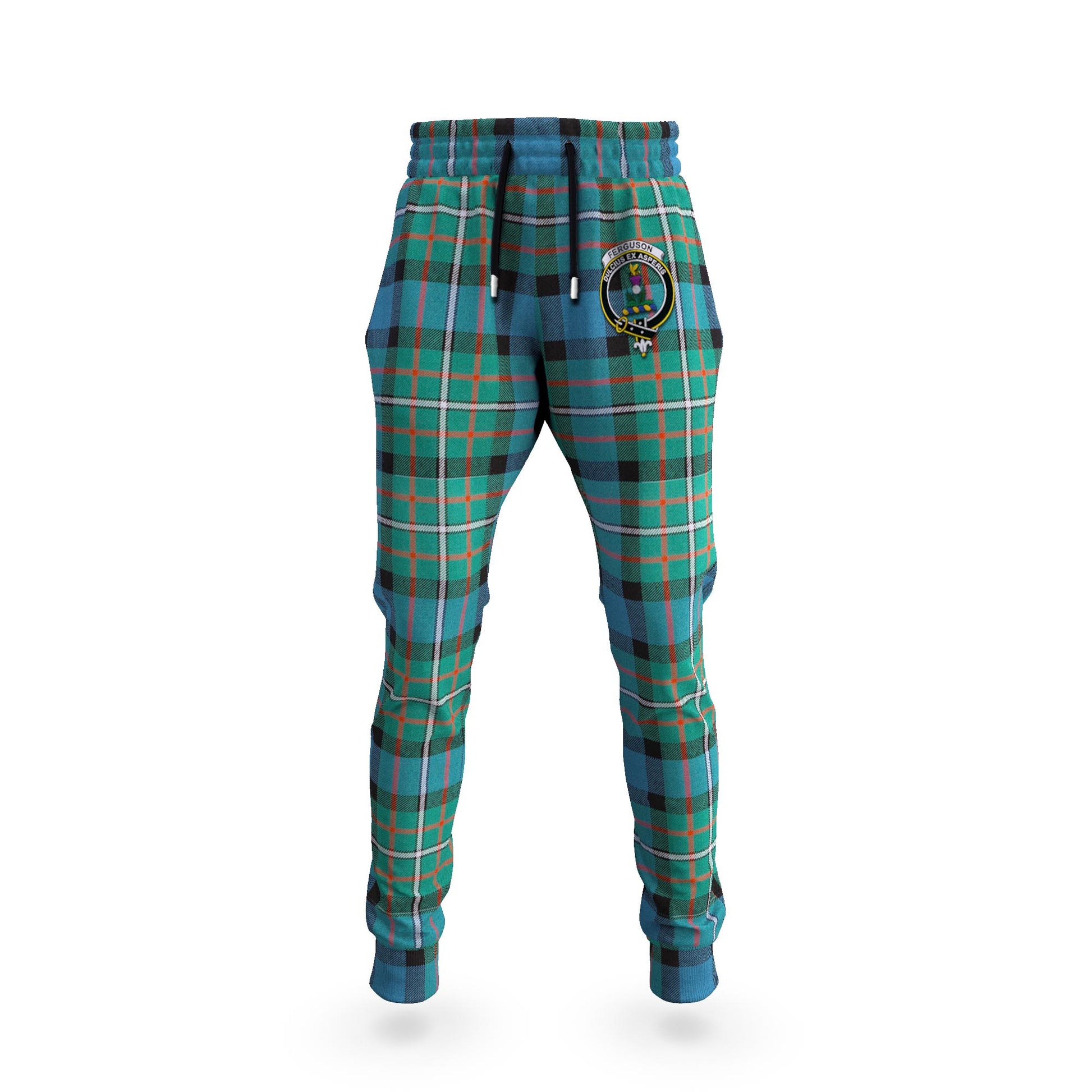 Ferguson (Fergusson) Tartan Joggers Pants with Family Crest 5XL - Tartan Vibes Clothing