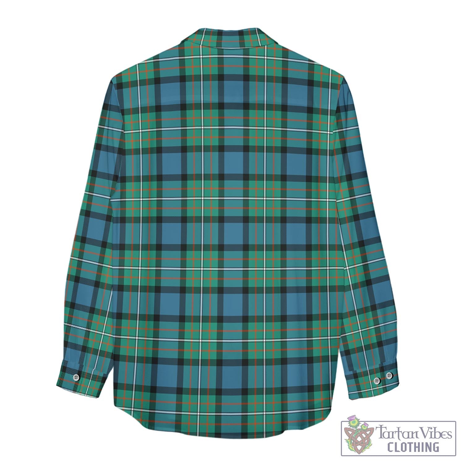 Tartan Vibes Clothing Ferguson Ancient Tartan Womens Casual Shirt with Family Crest