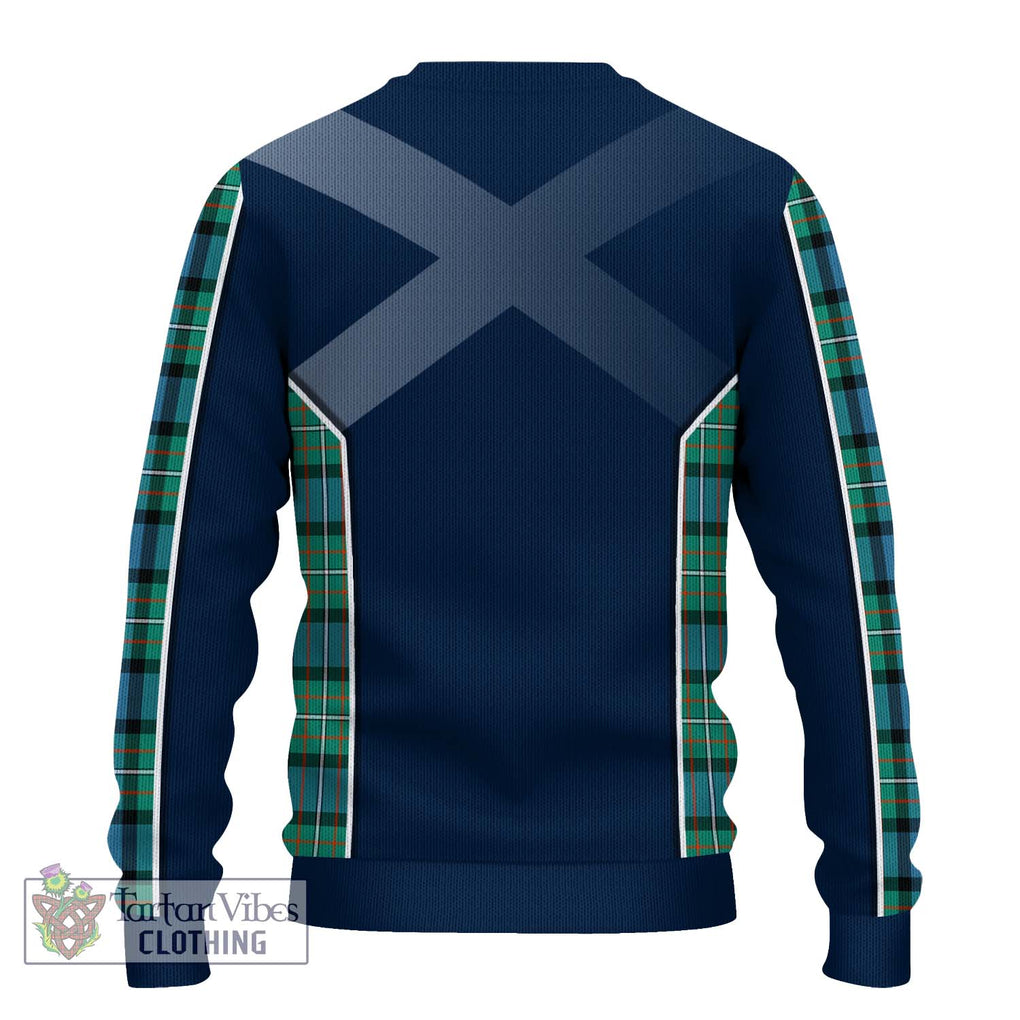 Ferguson (Fergusson) Tartan Knitted Sweater with Family Crest and Lion Rampant Vibes Sport Style - Tartan Vibes Clothing