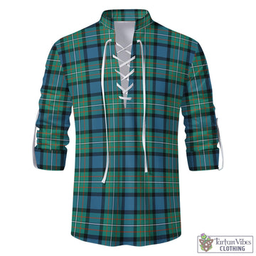 Ferguson (Fergusson) Tartan Men's Scottish Traditional Jacobite Ghillie Kilt Shirt