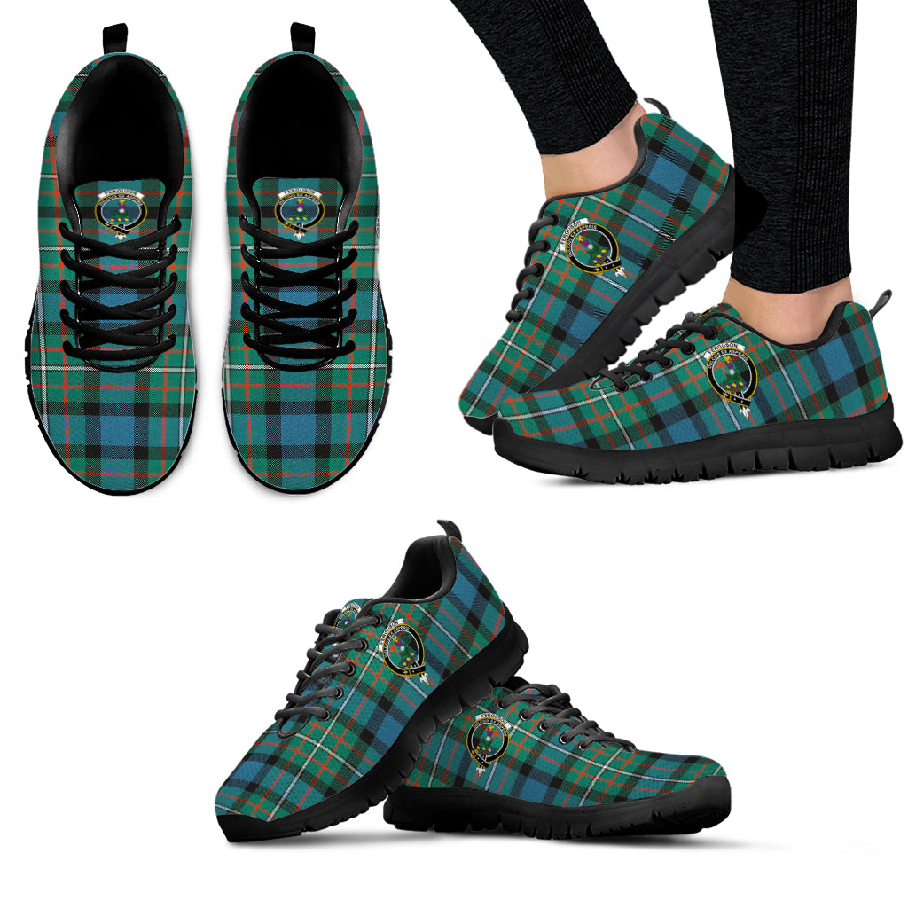 Ferguson (Fergusson) Tartan Sneakers with Family Crest - Tartan Vibes Clothing