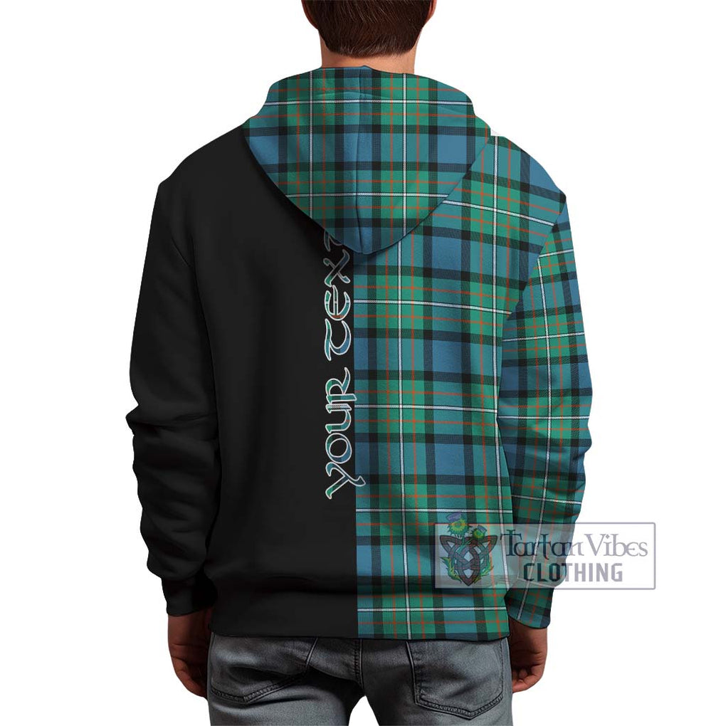 Ferguson (Fergusson) Tartan Hoodie with Family Crest and Half Of Me Style - Tartanvibesclothing Shop