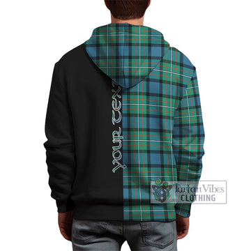 Ferguson (Fergusson) Tartan Hoodie with Family Crest and Half Of Me Style