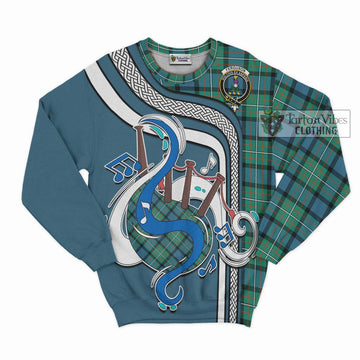 Ferguson (Fergusson) Tartan Sweatshirt with Epic Bagpipe Style