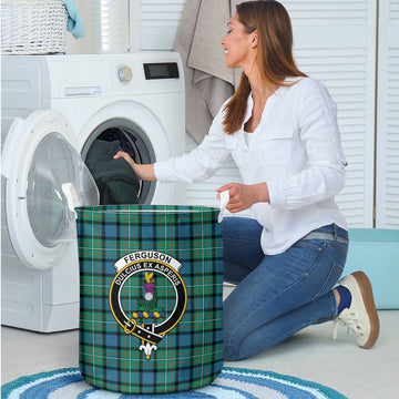 Ferguson (Fergusson) Tartan Laundry Basket with Family Crest