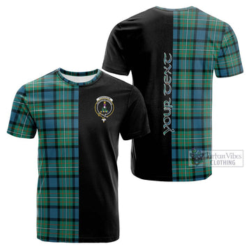 Ferguson (Fergusson) Tartan Cotton T-shirt with Family Crest and Half Of Me Style