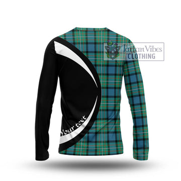 Ferguson (Fergusson) Tartan Long Sleeve T-Shirt with Family Crest Circle Style