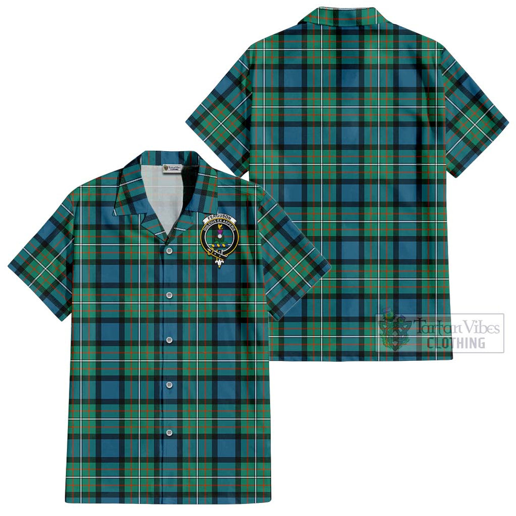 Ferguson (Fergusson) Tartan Cotton Hawaiian Shirt with Family Crest Kid - Tartan Vibes Clothing