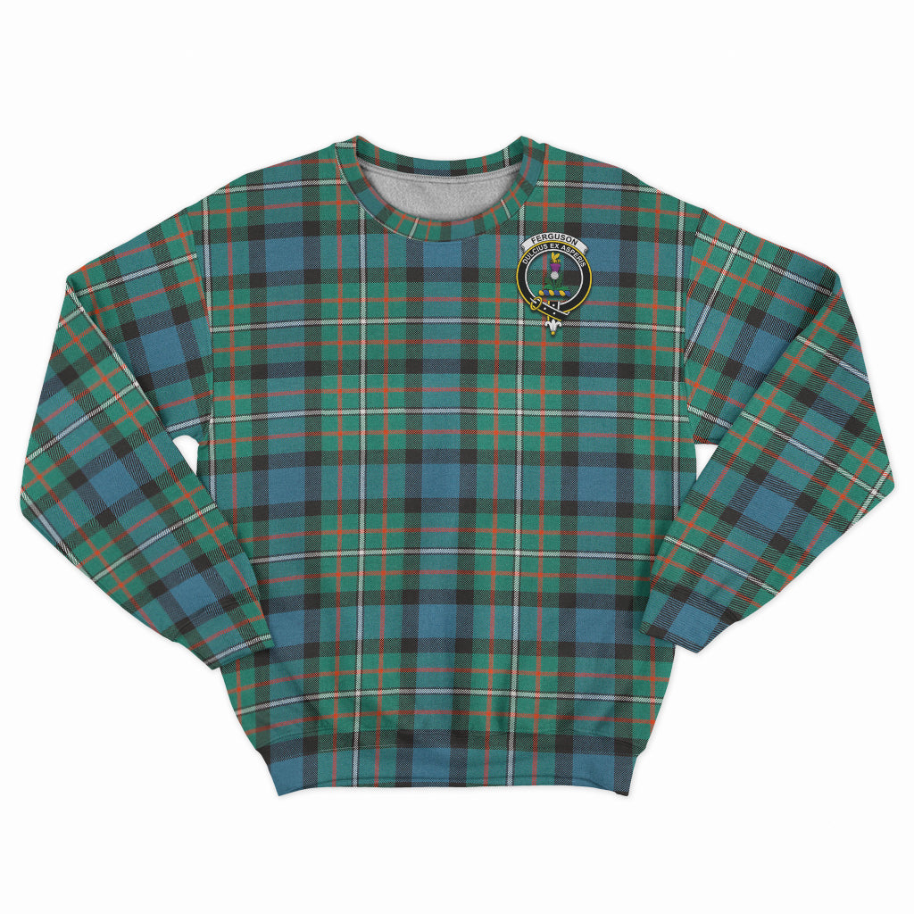 Ferguson (Fergusson) Tartan Sweatshirt with Family Crest - Tartan Vibes Clothing