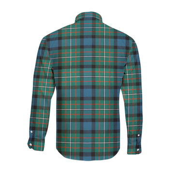 Ferguson (Fergusson) Tartan Long Sleeve Button Up Shirt with Family Crest