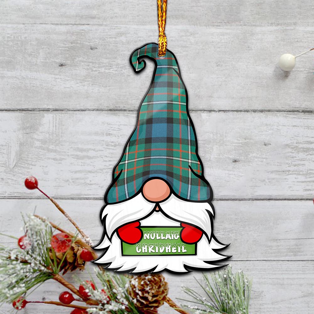 Ferguson (Fergusson) Gnome Christmas Ornament with His Tartan Christmas Hat - Tartan Vibes Clothing