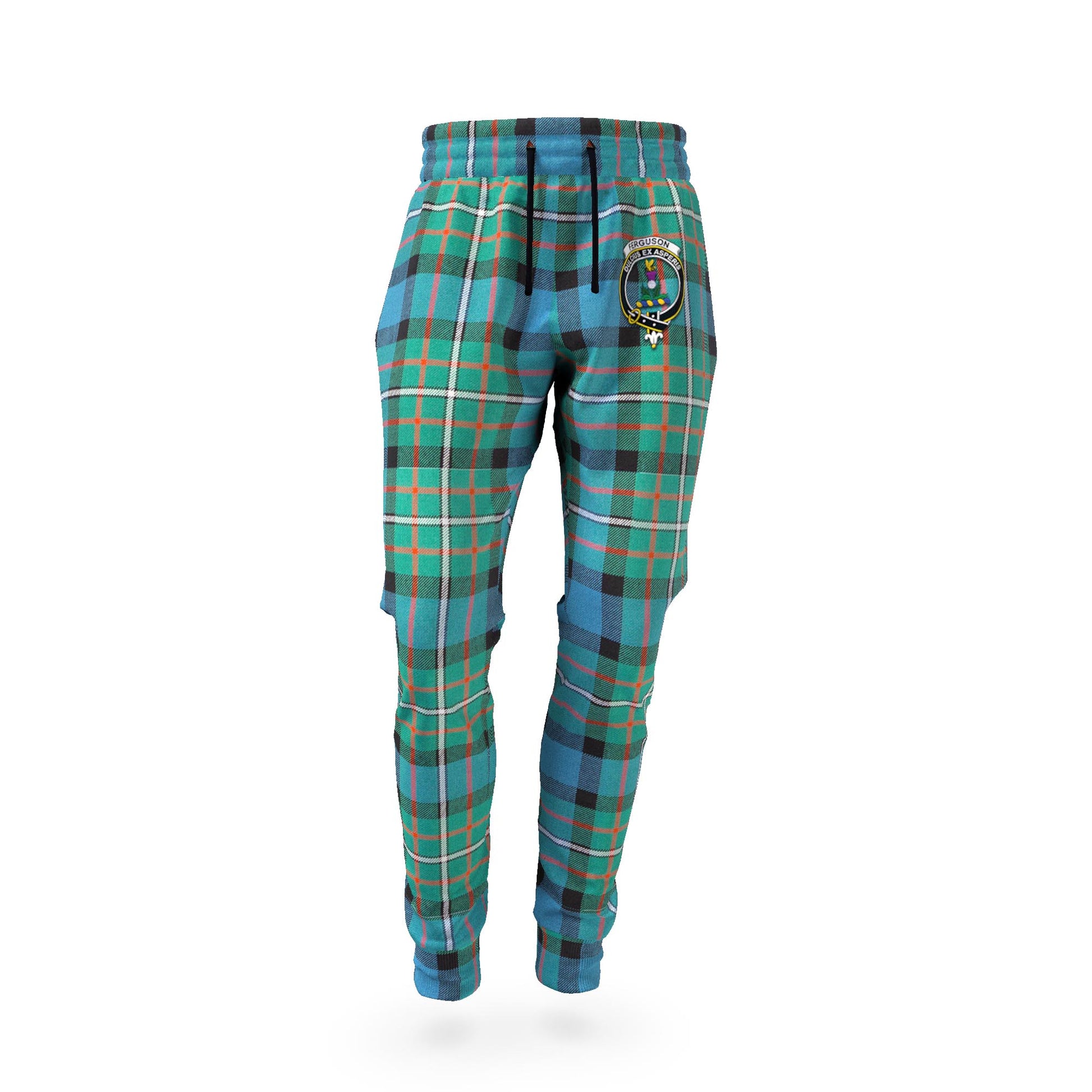 Ferguson (Fergusson) Tartan Joggers Pants with Family Crest - Tartan Vibes Clothing