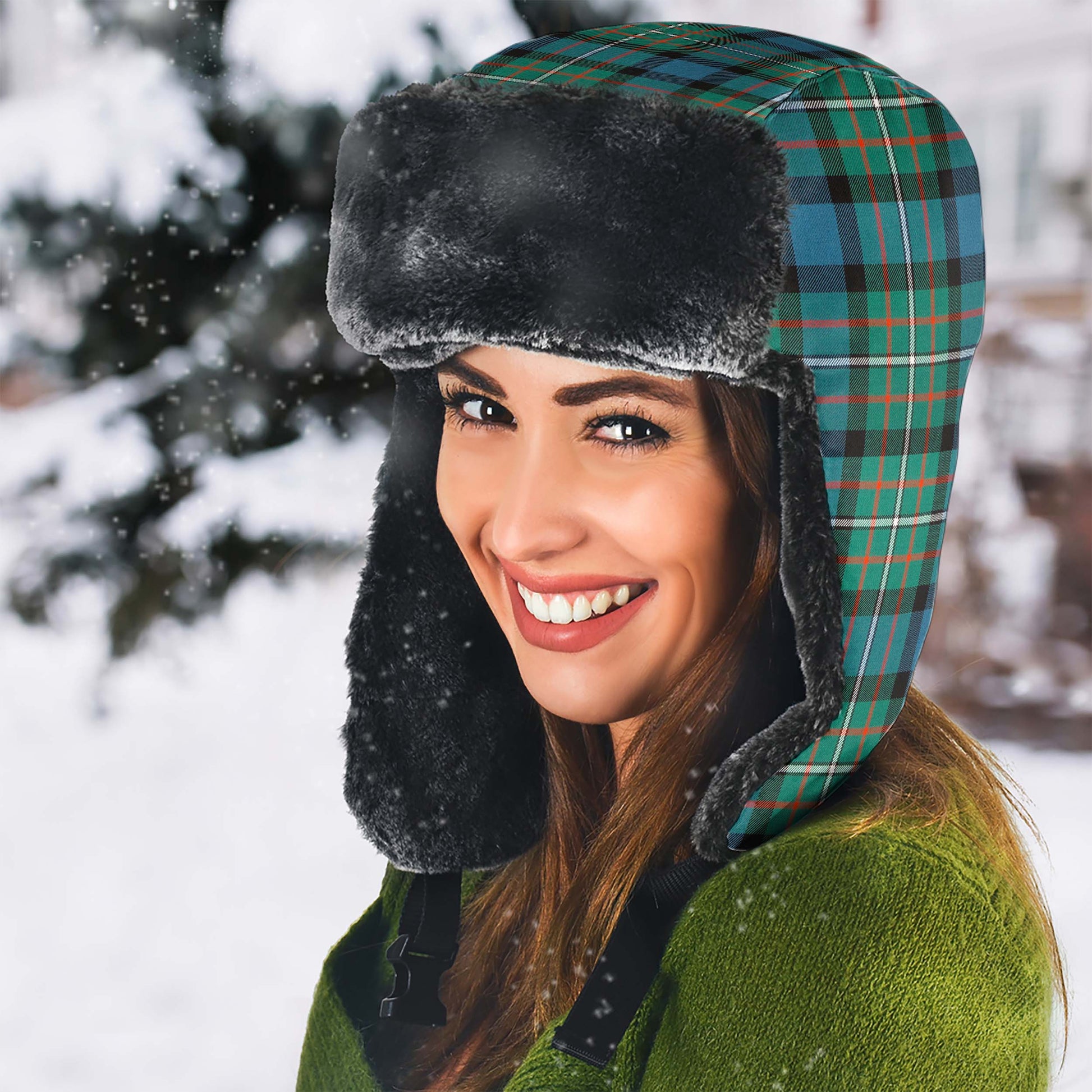 Ferguson Ancient Tartan Winter Trapper Hat - Tartanvibesclothing