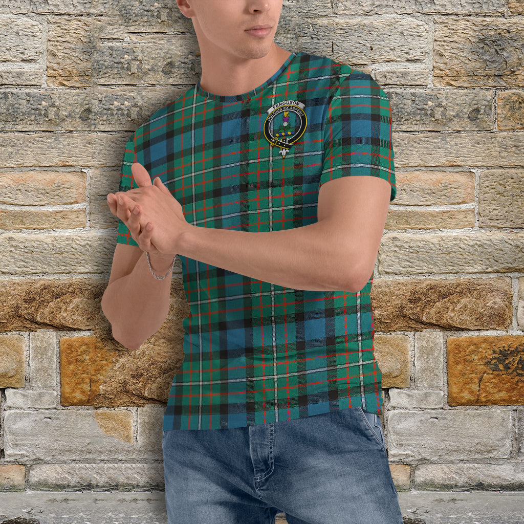 Ferguson (Fergusson) Tartan T-Shirt with Family Crest - Tartan Vibes Clothing