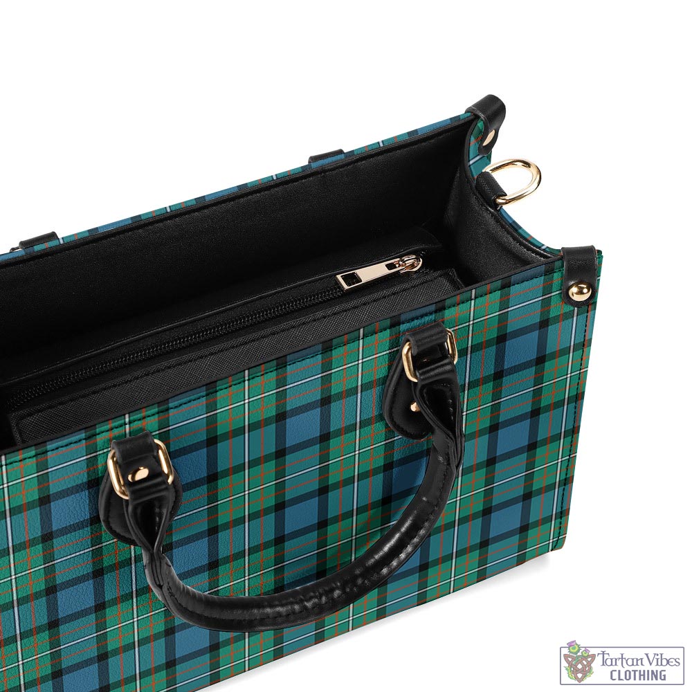 Tartan Vibes Clothing Ferguson Ancient Tartan Luxury Leather Handbags