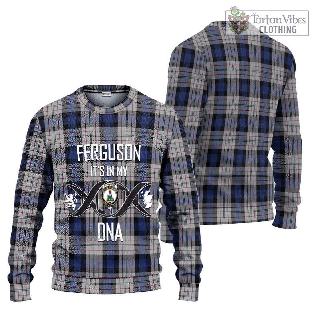 Ferguson Dress Tartan Knitted Sweater with Family Crest DNA In Me Style Unisex - Tartanvibesclothing Shop