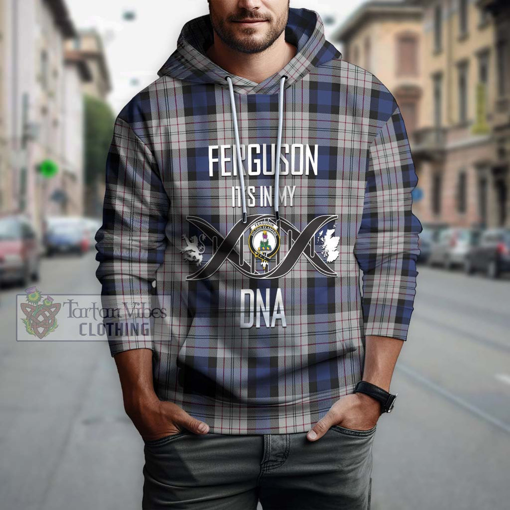 Ferguson Dress Tartan Hoodie with Family Crest DNA In Me Style Pullover Hoodie - Tartanvibesclothing Shop