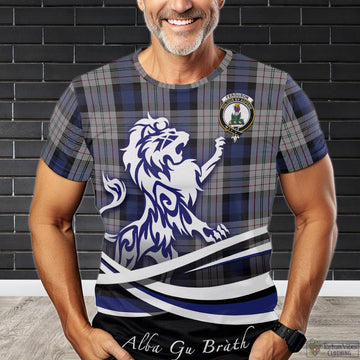 Ferguson Dress Tartan T-Shirt with Alba Gu Brath Regal Lion Emblem