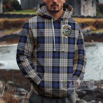 Ferguson Dress Tartan Cotton Hoodie with Family Crest