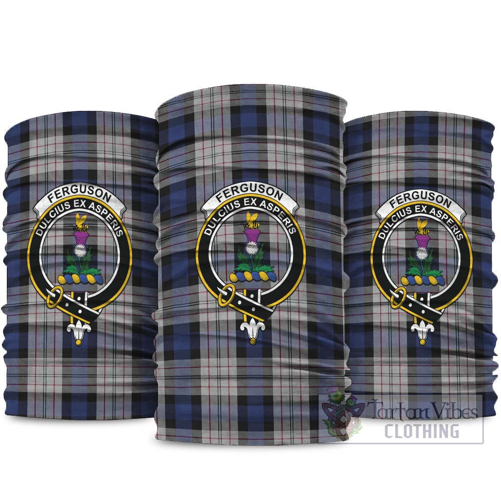 Ferguson Dress Tartan Neck Gaiters, Tartan Bandanas, Tartan Head Band with Family Crest