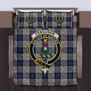 Ferguson Dress Tartan Quilt Bed Set with Family Crest