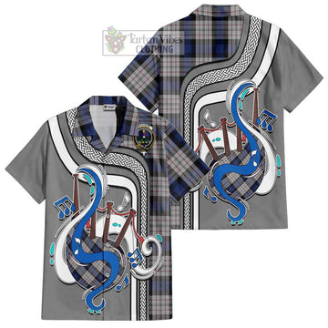 Ferguson Dress Tartan Short Sleeve Button Shirt with Epic Bagpipe Style