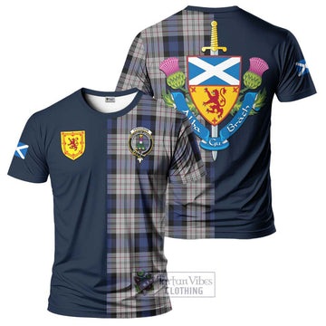 Ferguson Dress Tartan T-Shirt Alba with Scottish Lion Royal Arm Half Style