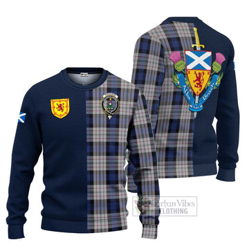 Ferguson Dress Tartan Ugly Sweater with Scottish Lion Royal Arm Half Style