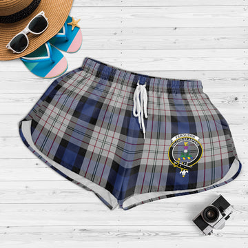 Ferguson Dress Tartan Womens Shorts with Family Crest