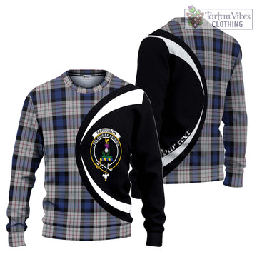 Ferguson Dress Tartan Ugly Sweater with Family Crest Circle Style