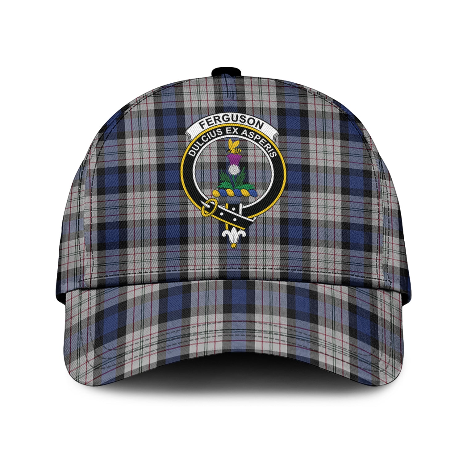 Ferguson Dress Tartan Classic Cap with Family Crest Classic Cap Universal Fit - Tartan Vibes Clothing