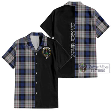 Ferguson Dress Tartan Short Sleeve Button Shirt with Family Crest and Half Of Me Style