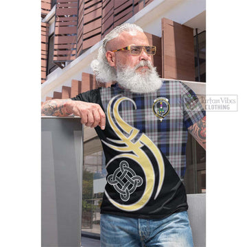 Ferguson Dress Tartan Cotton T-shirt with Family Crest and Celtic Symbol Style