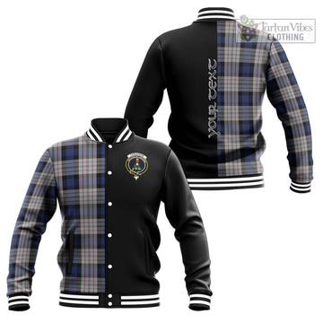 Ferguson Dress Tartan Baseball Jacket with Family Crest and Half Of Me Style