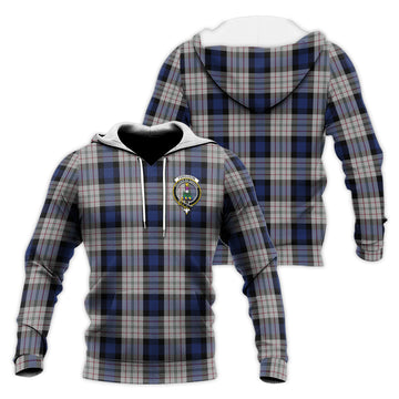 Ferguson Dress Tartan Knitted Hoodie with Family Crest