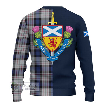 Ferguson Dress Tartan Ugly Sweater with Scottish Lion Royal Arm Half Style