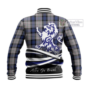 Ferguson Dress Tartan Baseball Jacket with Alba Gu Brath Regal Lion Emblem