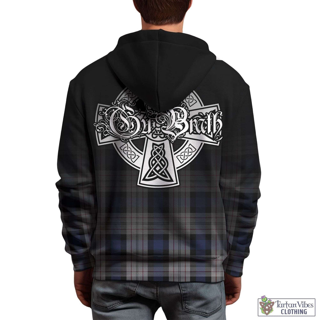 Tartan Vibes Clothing Ferguson Dress Tartan Hoodie Featuring Alba Gu Brath Family Crest Celtic Inspired