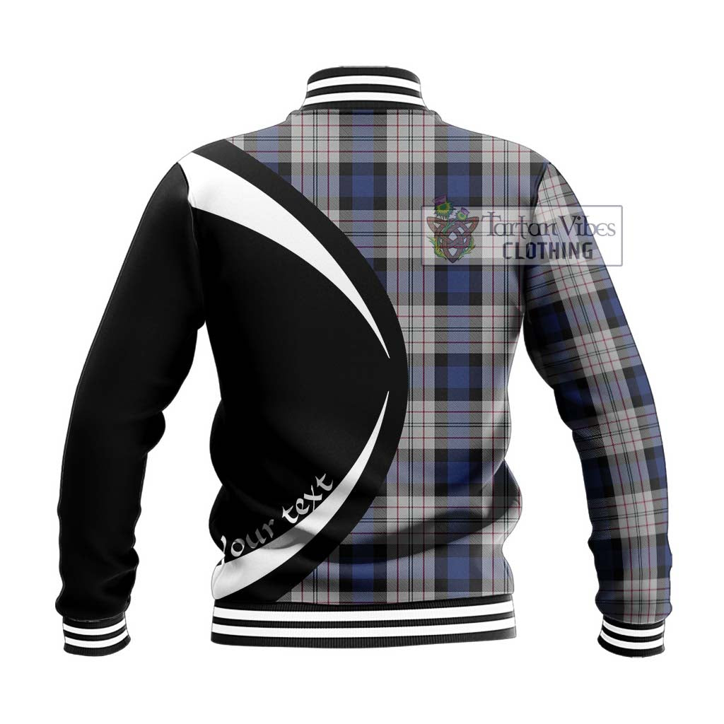 Ferguson Dress Tartan Baseball Jacket with Family Crest Circle Style - Tartan Vibes Clothing