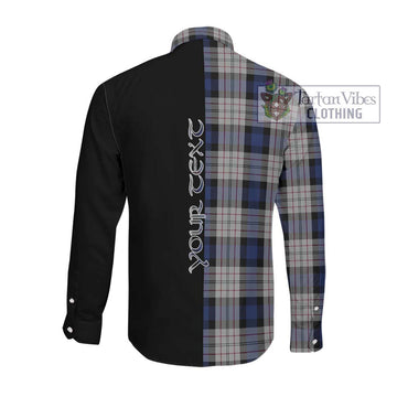 Ferguson Dress Tartan Long Sleeve Button Shirt with Family Crest and Half Of Me Style