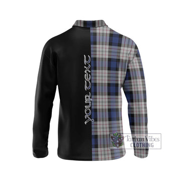 Ferguson Dress Tartan Long Sleeve Polo Shirt with Family Crest and Half Of Me Style