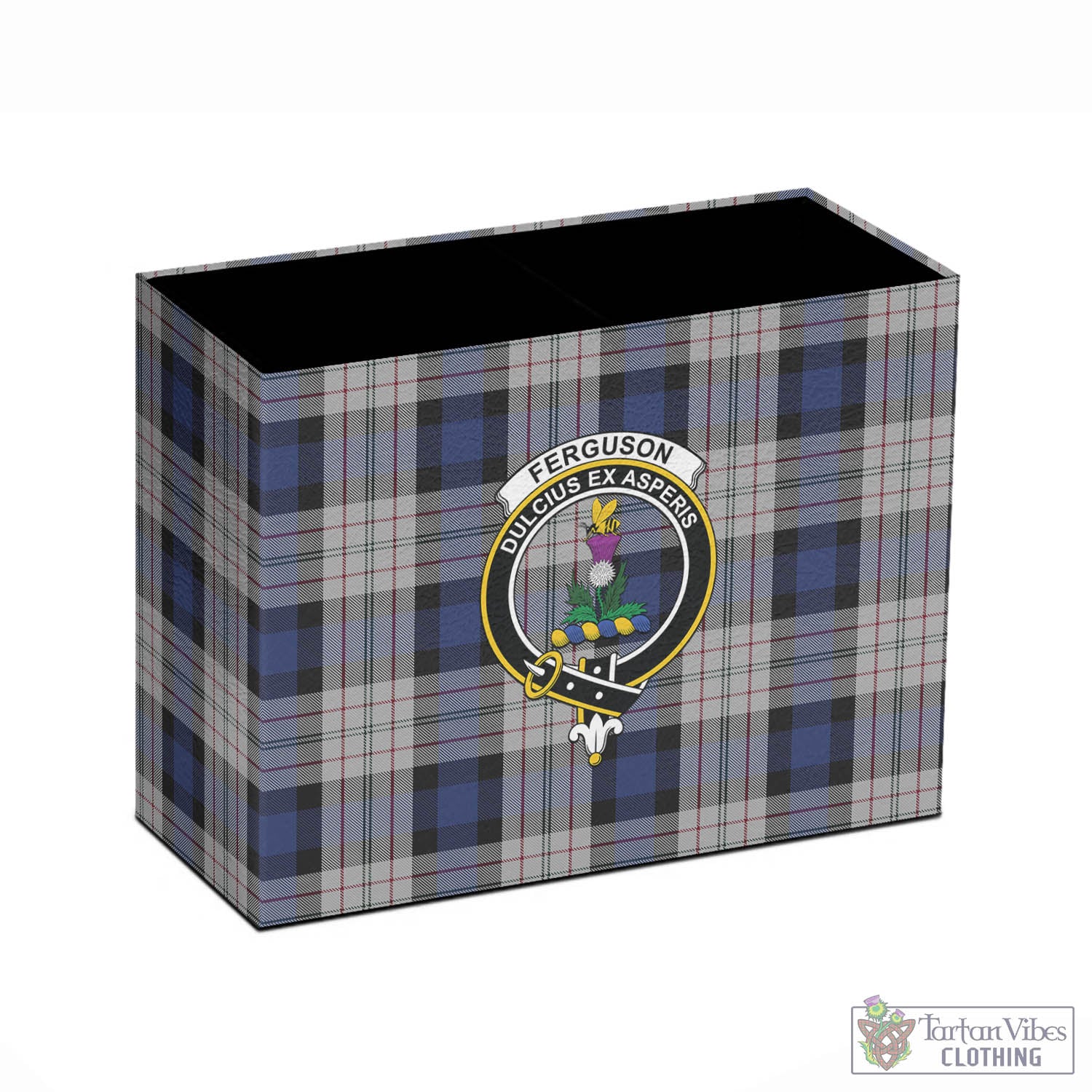 Tartan Vibes Clothing Ferguson Dress Tartan Pen Holder with Family Crest