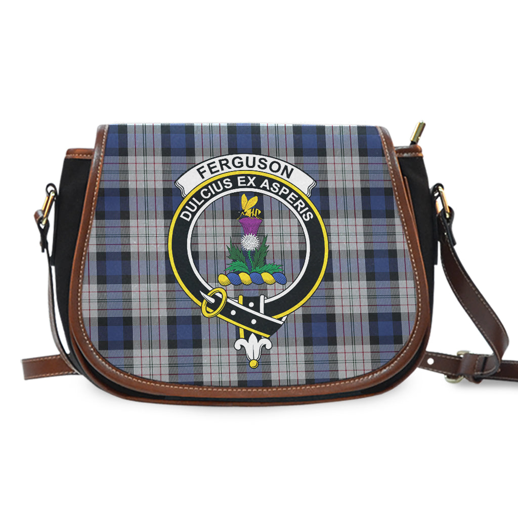 Ferguson Dress Tartan Saddle Bag with Family Crest - Tartan Vibes Clothing