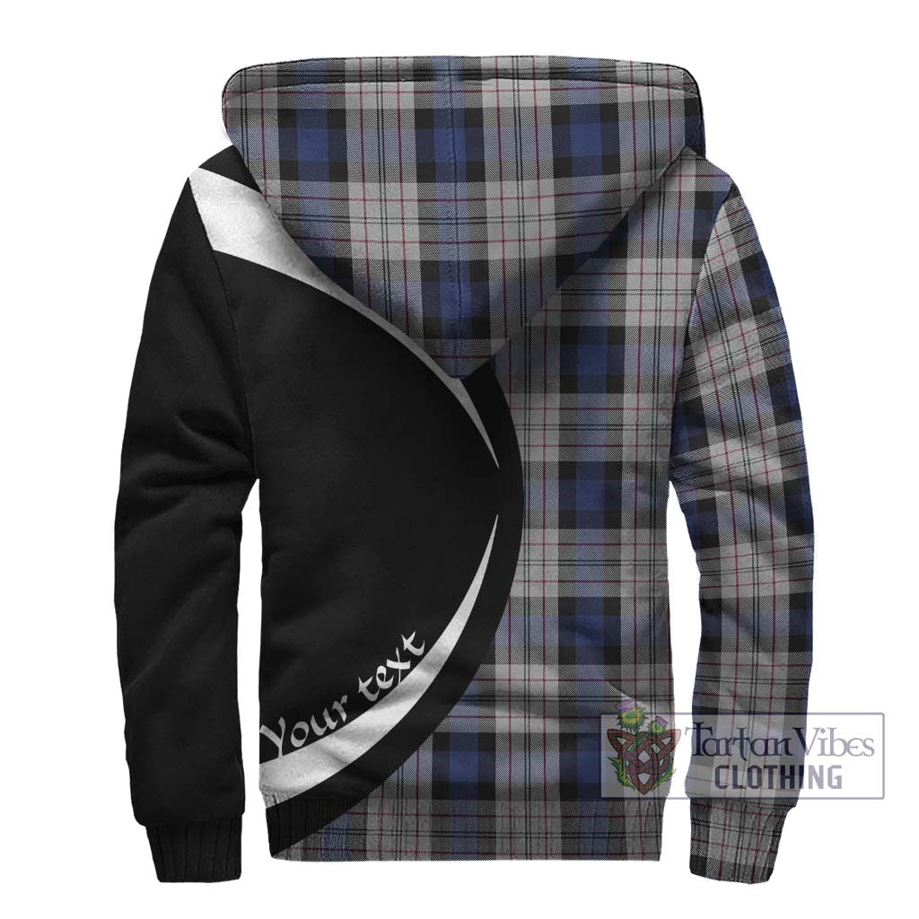 Ferguson Dress Tartan Sherpa Hoodie with Family Crest Circle Style - Tartan Vibes Clothing